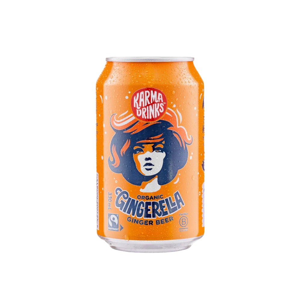 Organic Gingerella Ginger Beer Can 330ml