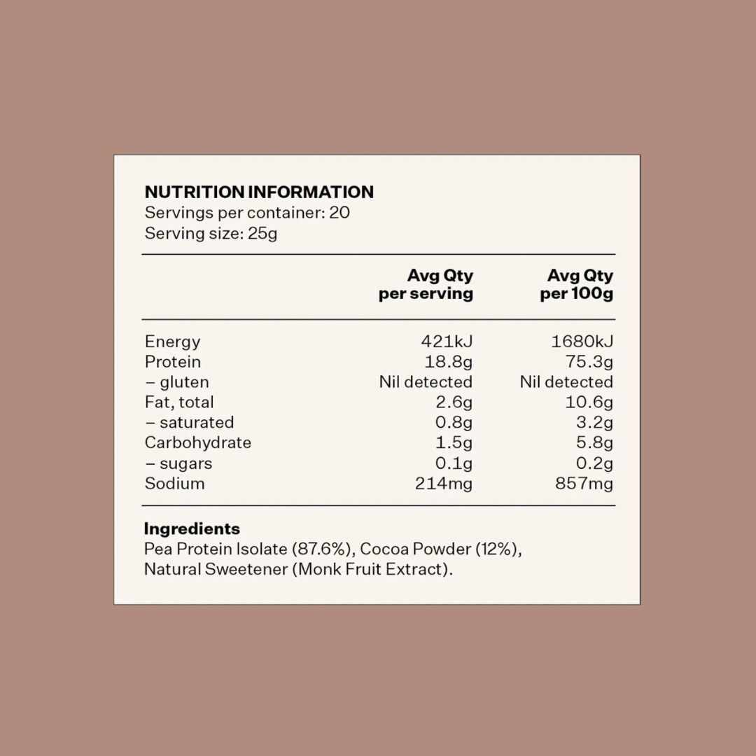 Pea Protein Powder - Chocolate - Slowood