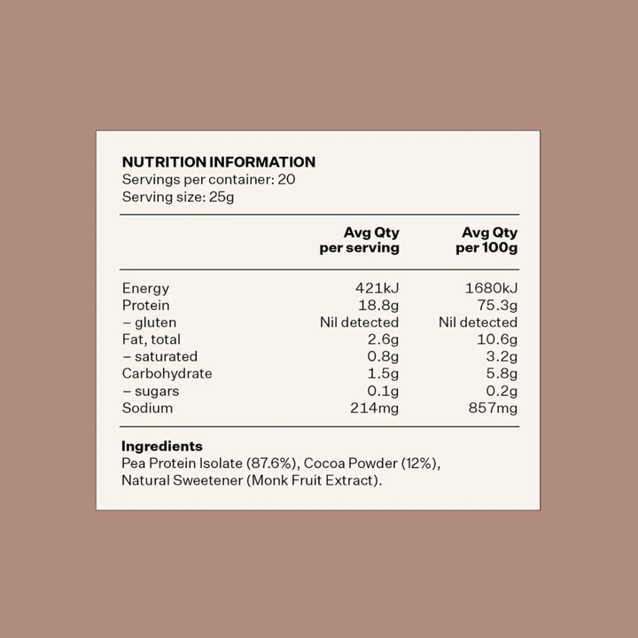 Pea Protein Powder - Chocolate - Slowood