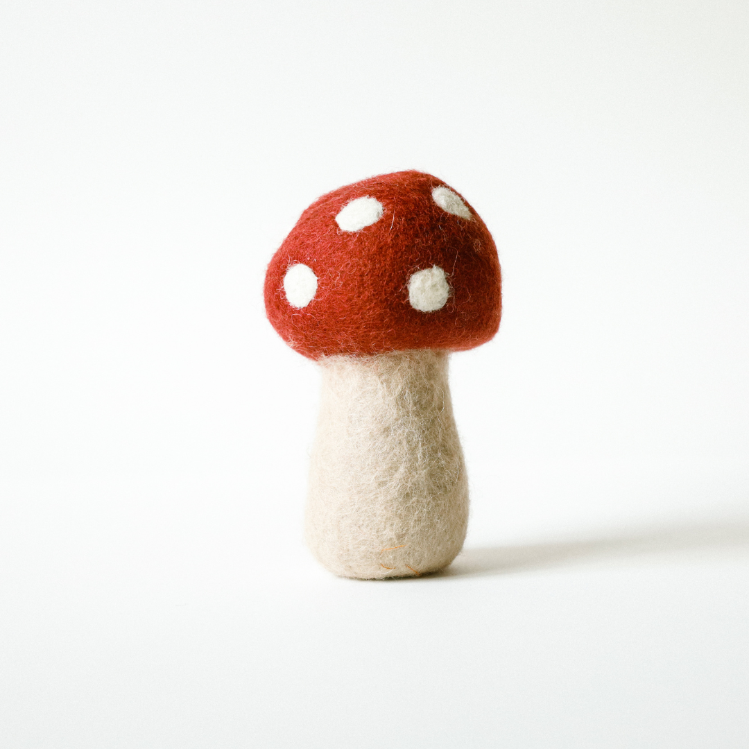Felt Mushroom Red 11cm