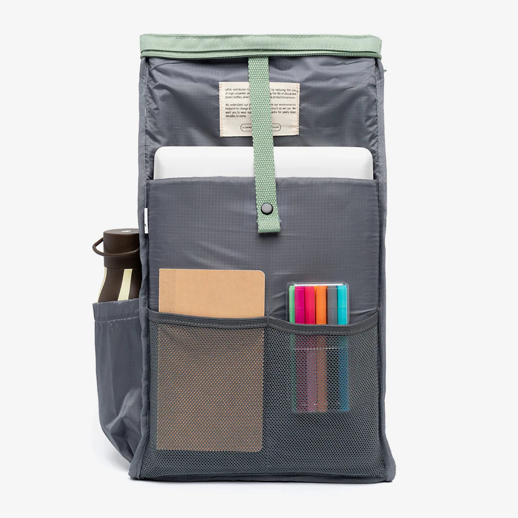Recycled Roll Mini Backpack - Sage