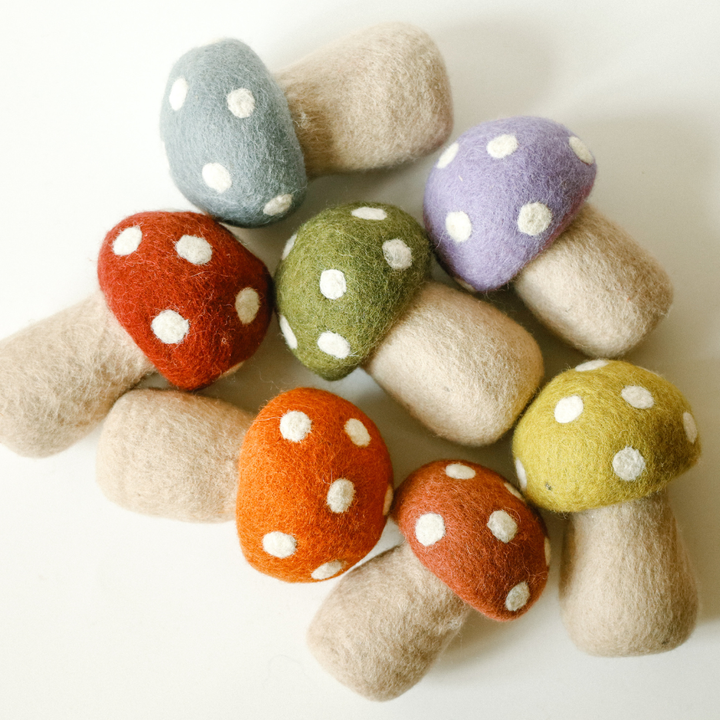 Felt Mushroom Yellow 11cm