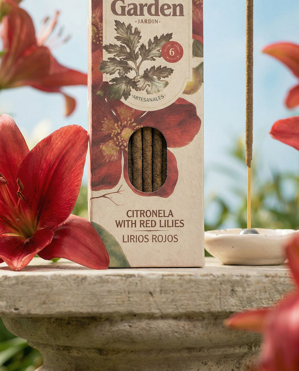 Incense Garden Citronella & Red Lilies - Slowood