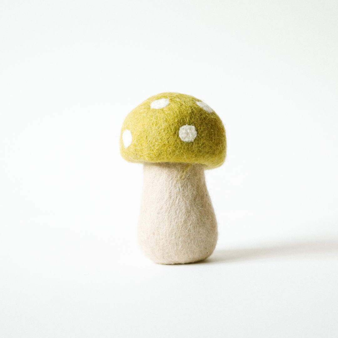 Felt Mushroom Yellow 11cm