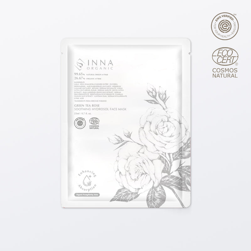 Green Tea Rose Soothing Hydrosol Face Mask - Slowood