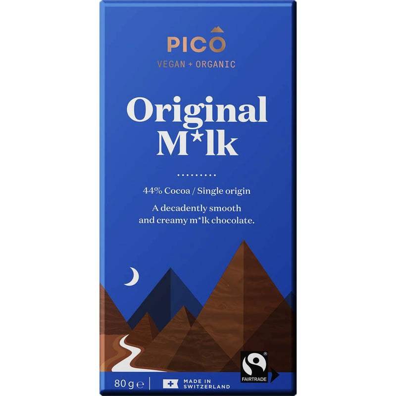Organic Vegan Chocolate - Original Milk 80g - Slowood