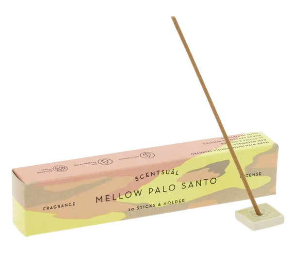 Mellow Palo Santo (30 Sticks & Holder) - Slowood