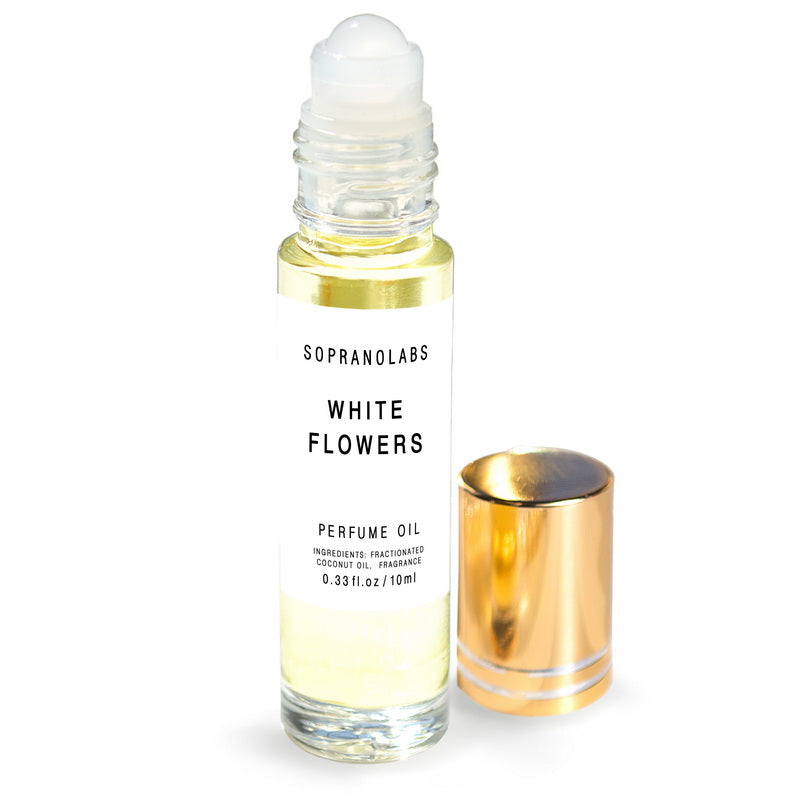 White Flowers Vegan Perfume Oil - Slowood