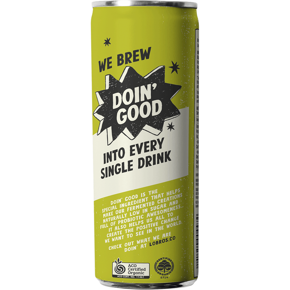 Organic Kombucha - Lemon, Lime & Bitters 250ml - Slowood