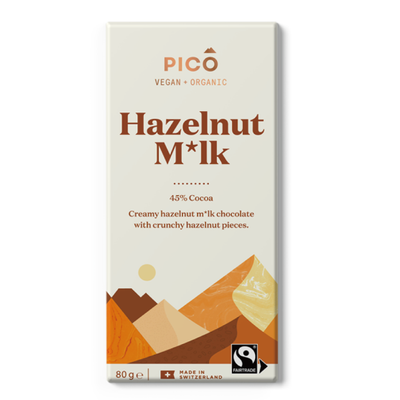 Organic Vegan Chocolate - Hazelnut Milk 80g - Slowood