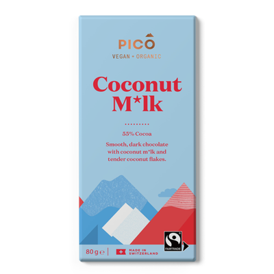 Organic Vegan Chocolate - Coconut Milk 80g - Slowood
