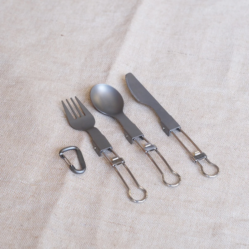 Titanium Foldable Cutlery Set - Slowood