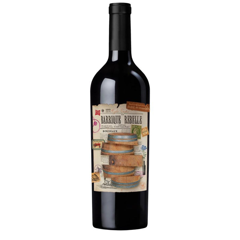 Barrique Rebelle - Aoc Bordeaux 2019 - Sulfite Free - Alcohol Degree 13.5 - 75Cl - Pack Of 6