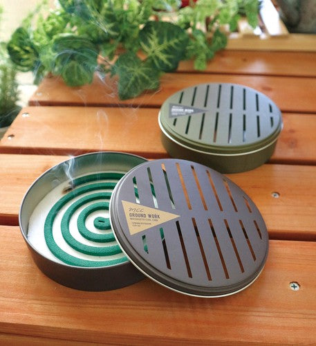 Round Mosquito Coil Stand - Black - Slowood