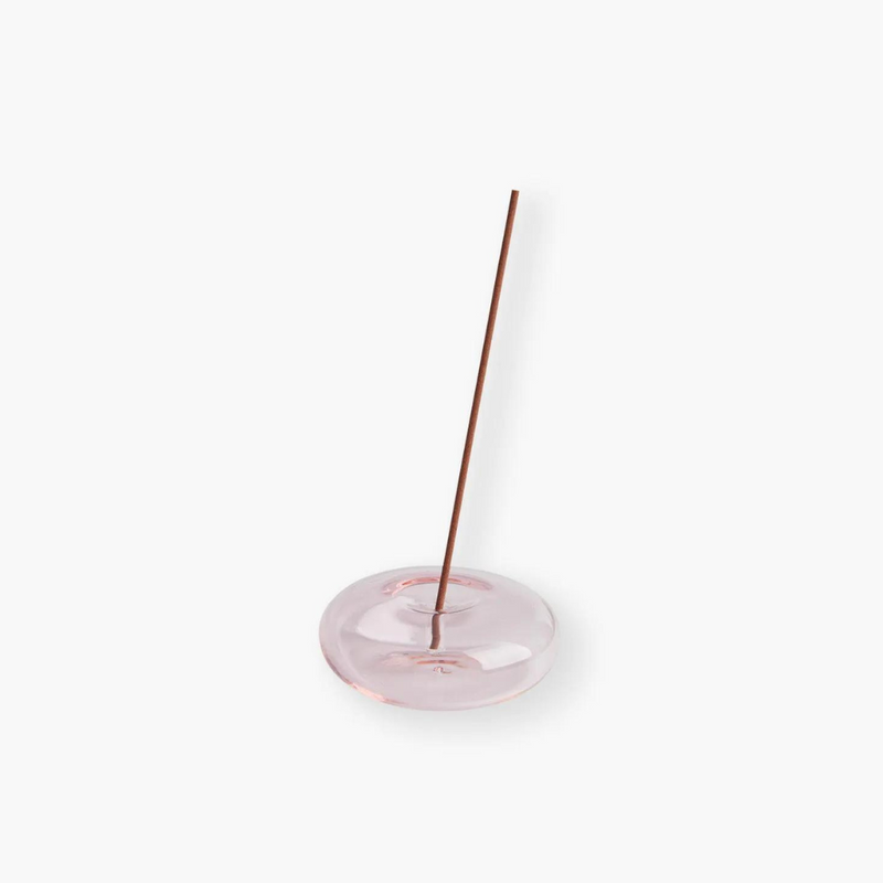 Glass Incense Holder - Pink - Slowood