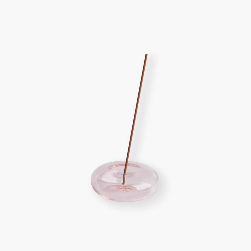 Glass Incense Holder - Pink