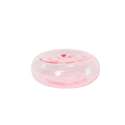 Glass Incense Holder - Pink - Slowood