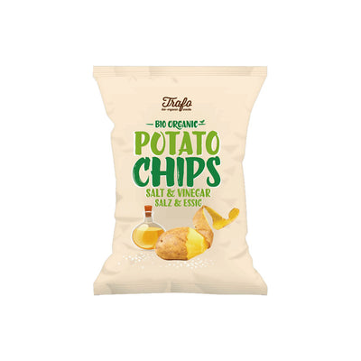 Organic Salt & Vinegar Crisps 125g - Slowood