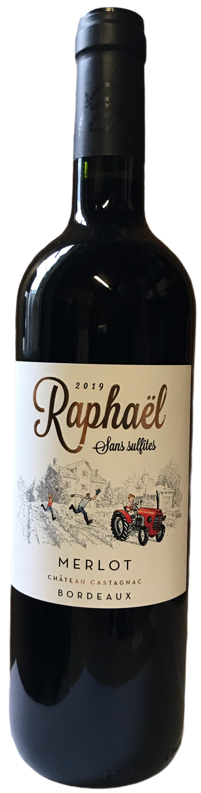 Raphael - AOC Bordeaux 2019 - Sulfite free - Alcohol degree 13.5 - 75cl - Slowood