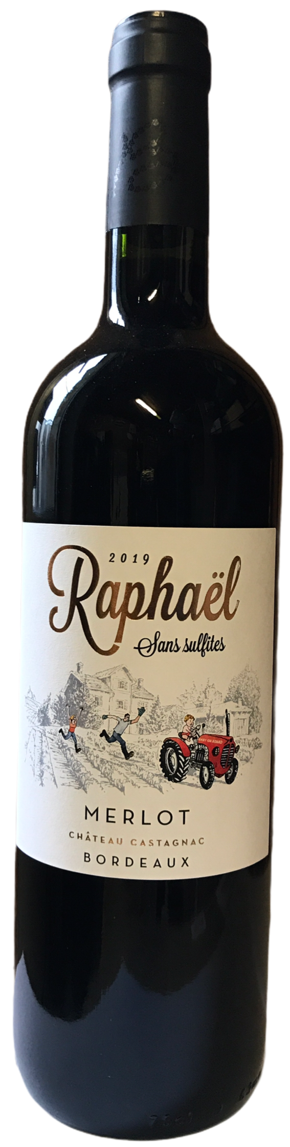 Raphael - AOC Bordeaux 2019 - Sulfite free - Alcohol degree 13.5 - 75cl