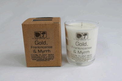 Gold, Frankincense & Myrrh Votive Candle - Slowood