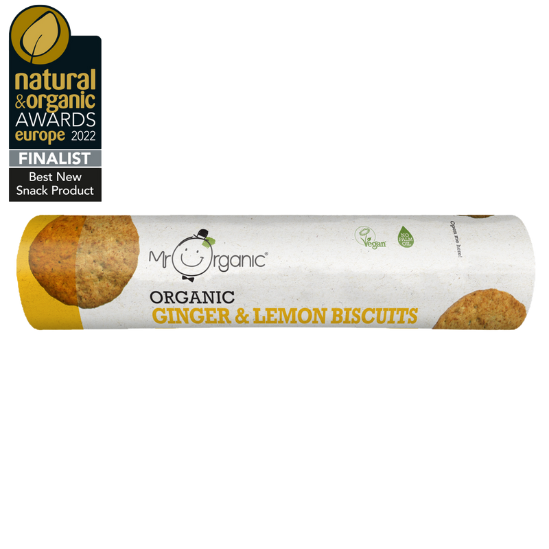 Vegan Ginger & Lemon Biscuits 250g - Slowood
