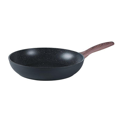 Frypan 1 Handle Cm 28 Rock & Rose Black,Aluminum - Slowood