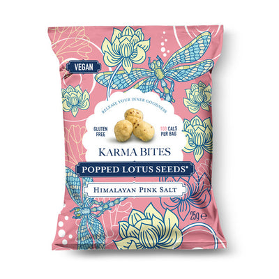 Himalayan Pink Salt Popped Lotus Seeds 25g - Slowood