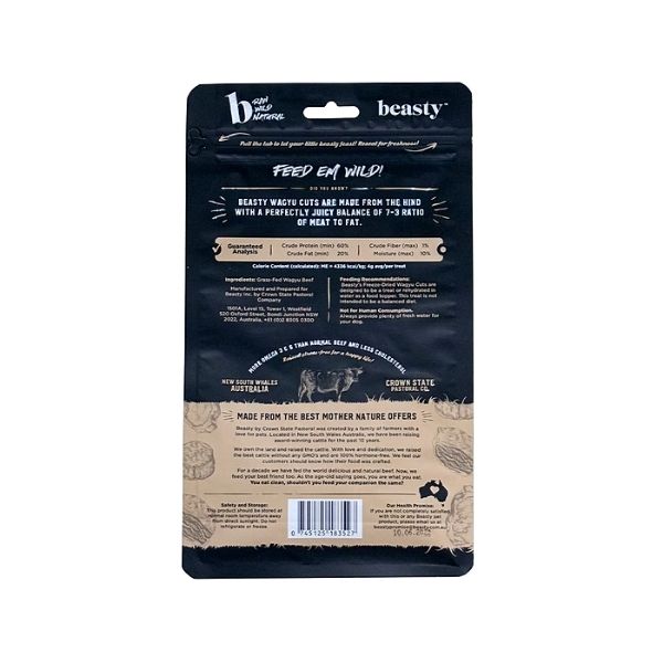 Freeze Dried 100% Wagyu Beef Cuts 85g