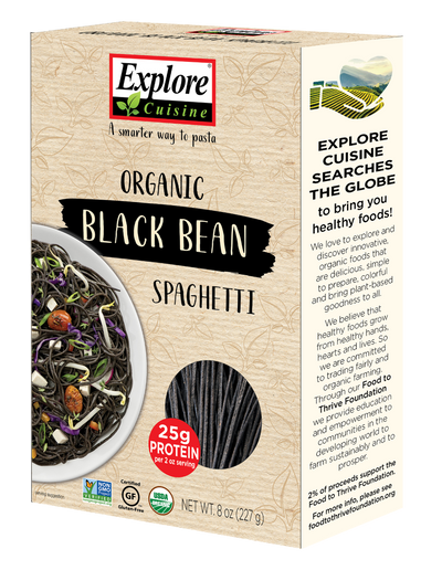 Organic Gluten Free Black Bean Spaghetti 227g - Slowood