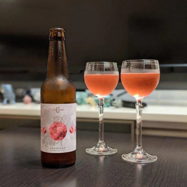 Honeymoon Rose - Rose and Hibiscus Sparkling Mead 375ml - Slowood