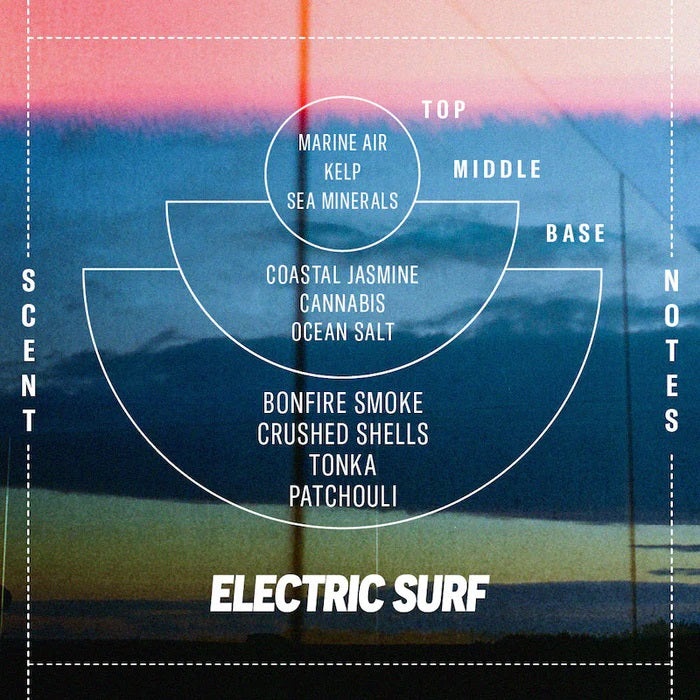 Electric Surf Soy Candle 7.2oz - Slowood