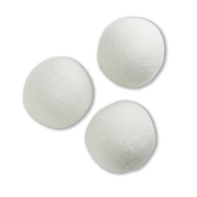 Laundry Wool Felt Dryer Ball - 8cm white - Slowood