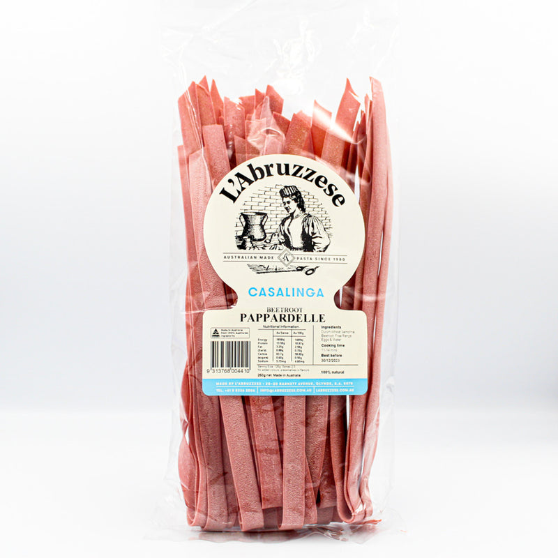 Beetroot Pappardelle - With Egg