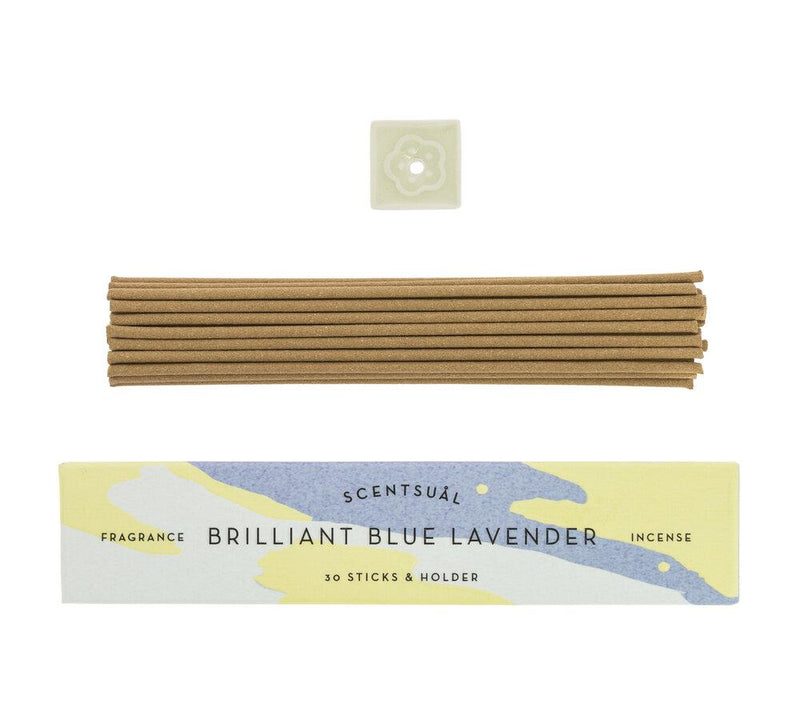 Brilliant Blue Lavender (30 sticks & Holder)