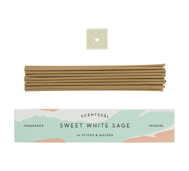 Sweet White Sage (30 sticks & Holder)