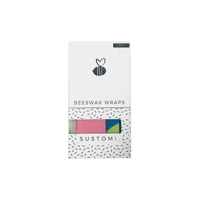 Beeswax Wraps Splash 2 pack: 1S 1M - Slowood