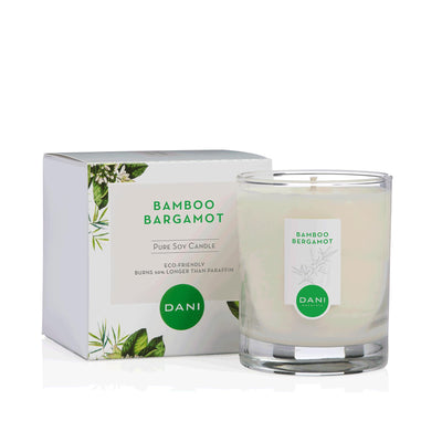 Bamboo Bergamot Glass Candle - Slowood