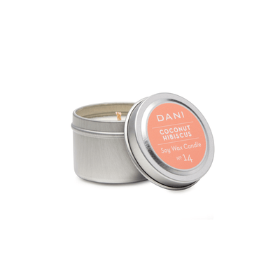 Coconut Hibiscus Travel Tin Candle - Slowood