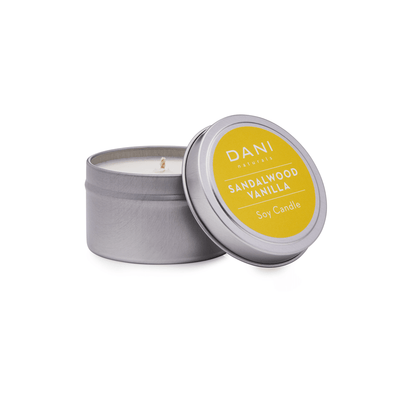 Sandalwood Vanilla Candle Tin - Slowood