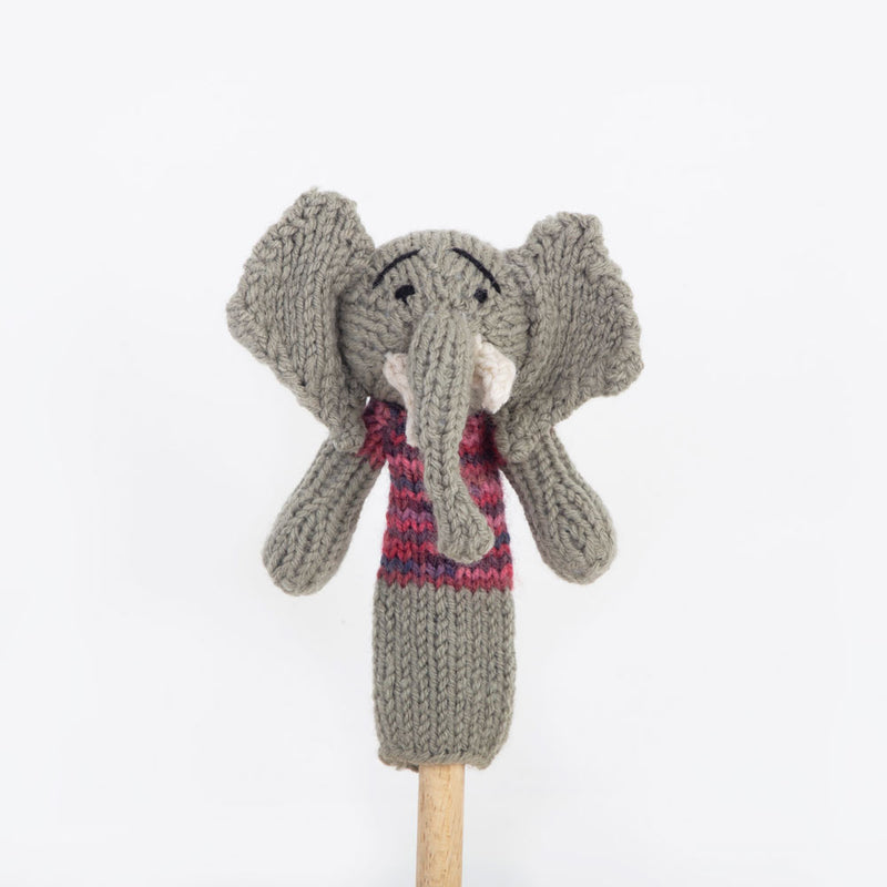Farir Trade Handmade Finger Puppets - Elephant