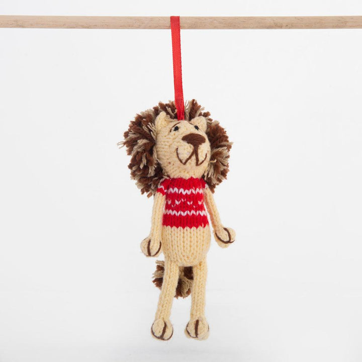 Fairtrade Christmas Decoration - Red Lion - Slowood