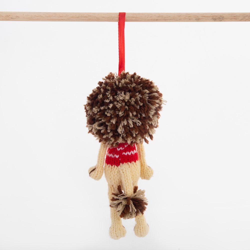 Fairtrade Christmas Decoration - Red Lion - Slowood