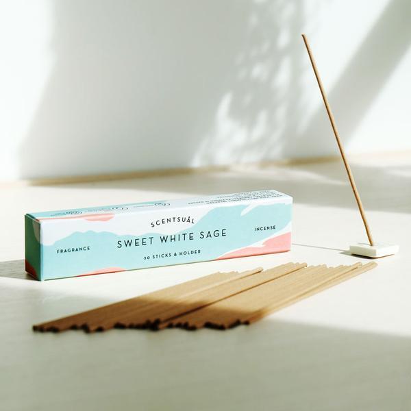 Sweet White Sage (30 sticks & Holder)