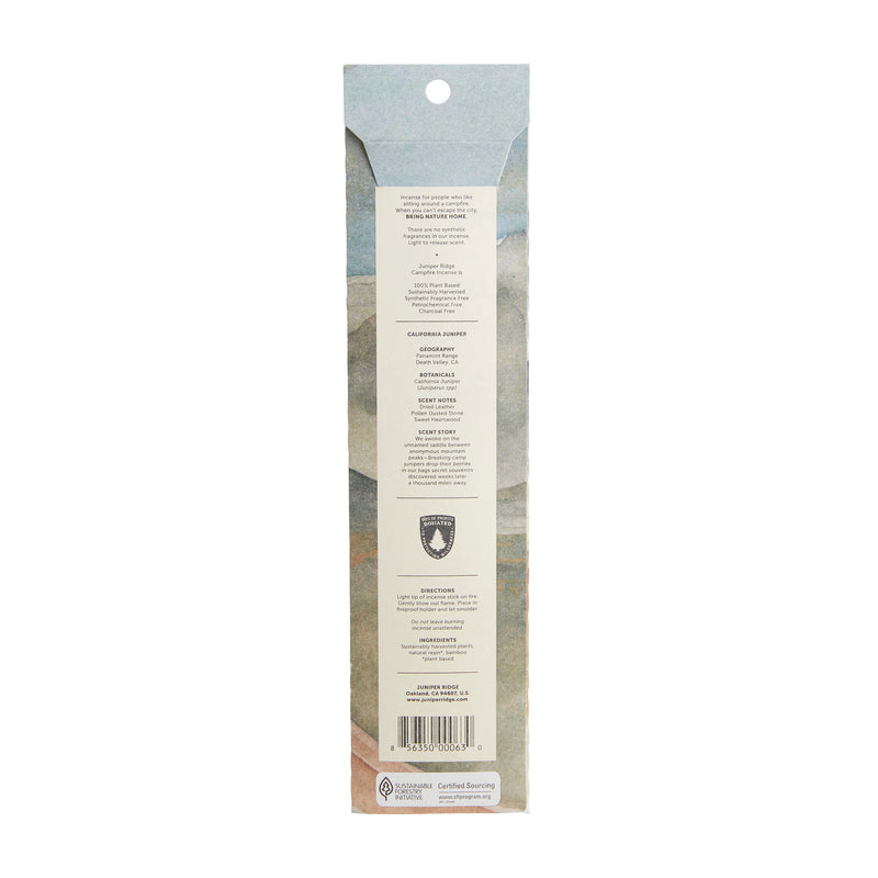 Campfire Incense - California Juniper (20 Sticks)