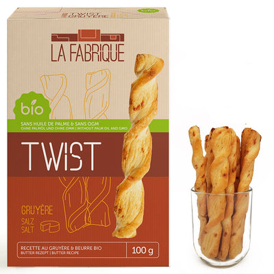 Organic Gruyere Cheese Twists - Slowood