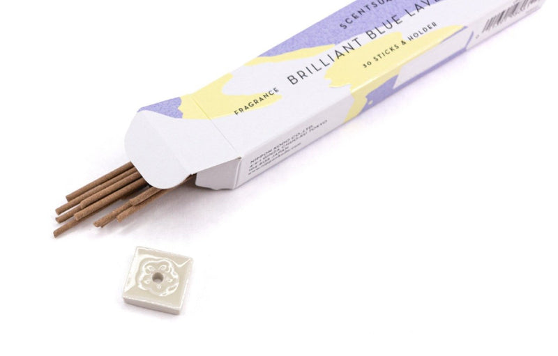 Brilliant Blue Lavender (30 sticks & Holder)