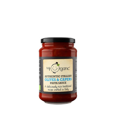 Organic Vegan Olives & Capers Pasta Sauce 350g - Slowood