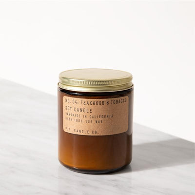 Teakwood & Tobacco Soy Candle - Slowood