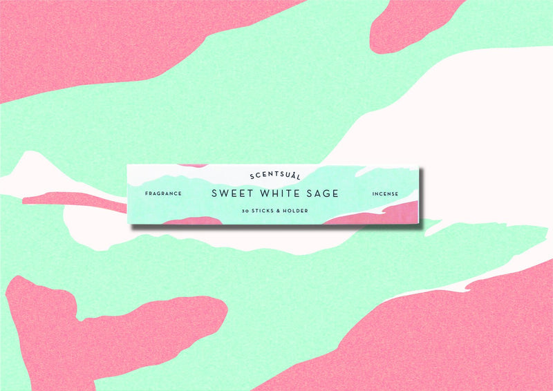 Sweet White Sage (30 sticks & Holder)